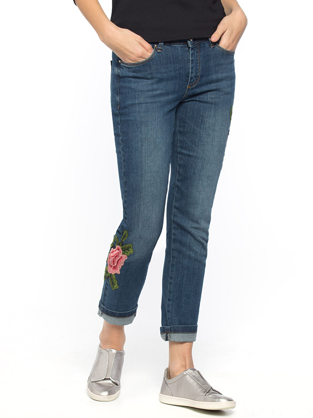 Orta İndigo Rodeo Jean Pantolon