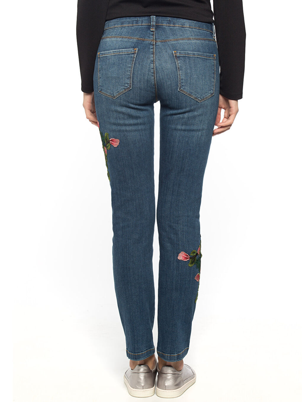 Orta İndigo Rodeo Jean Pantolon-1