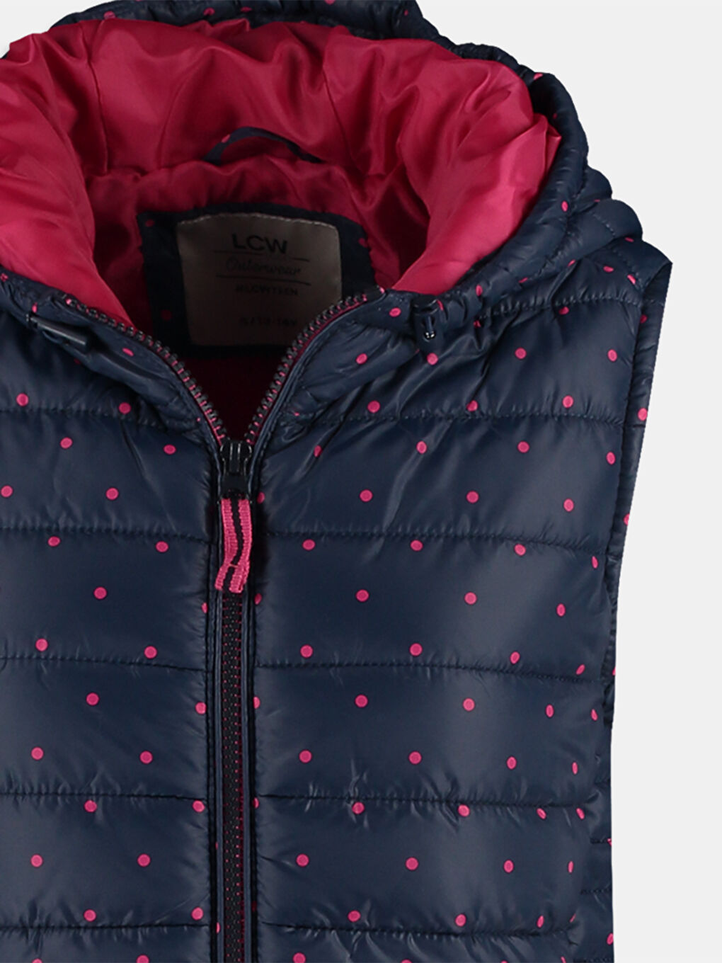 Lacivert Baskılı Yelek-1