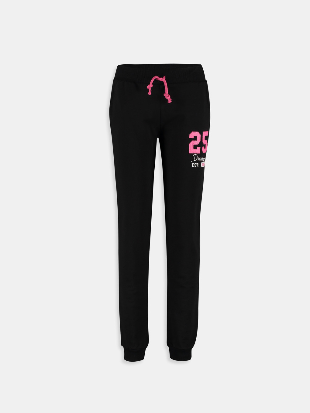 Siyah Baskılı Kız Çocuk Pijama Alt