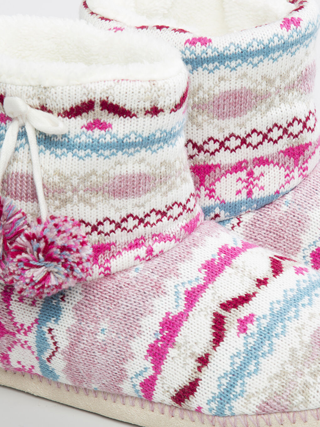 Женщины Разноцветный Домашние сапожки-тапочки-3