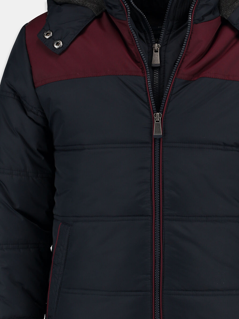 Lacivert Şişme Mont-1