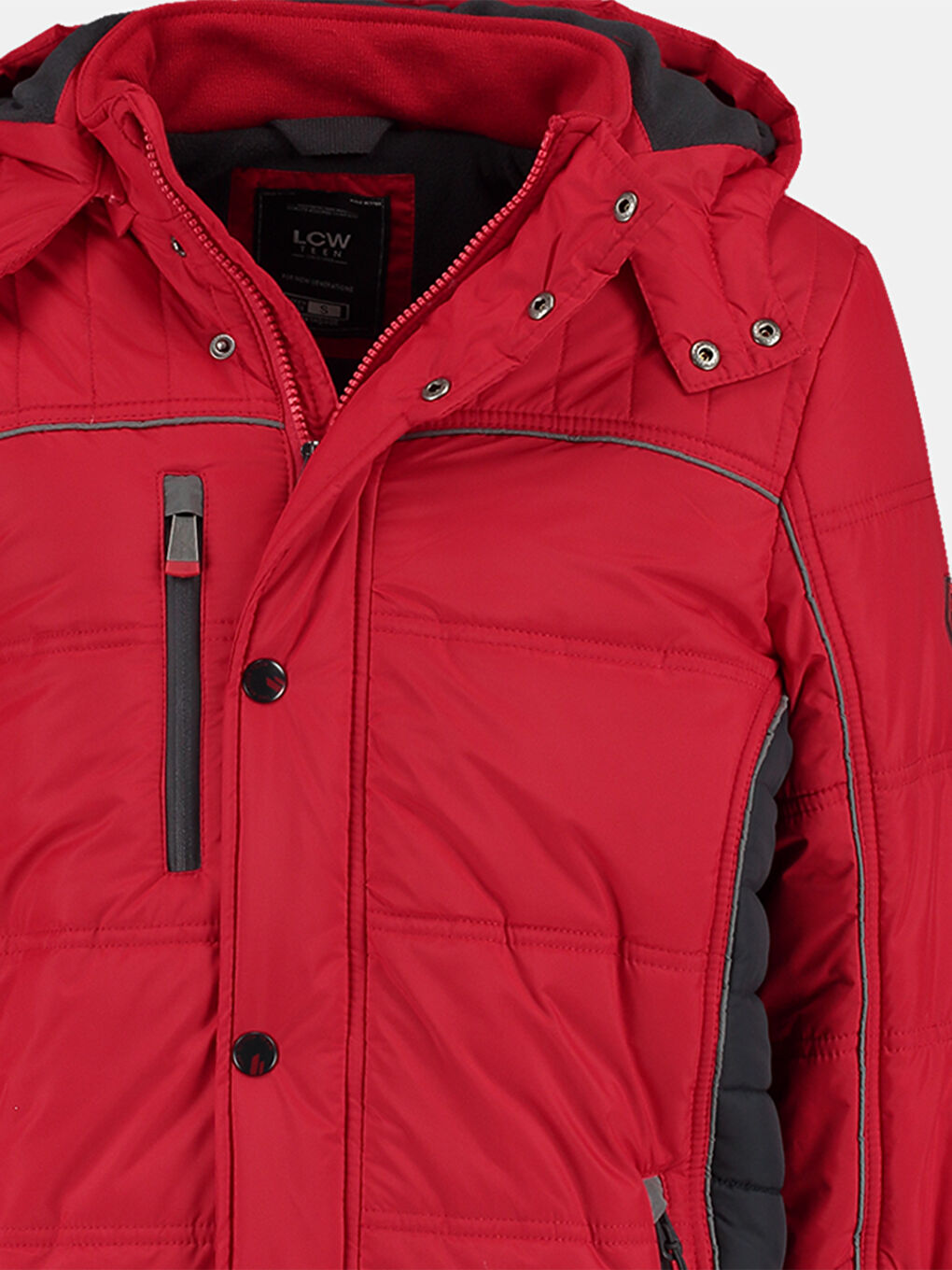 Kırmızı Şişme Mont-3