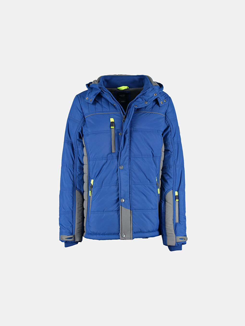 Canlı Mavi Şişme Mont