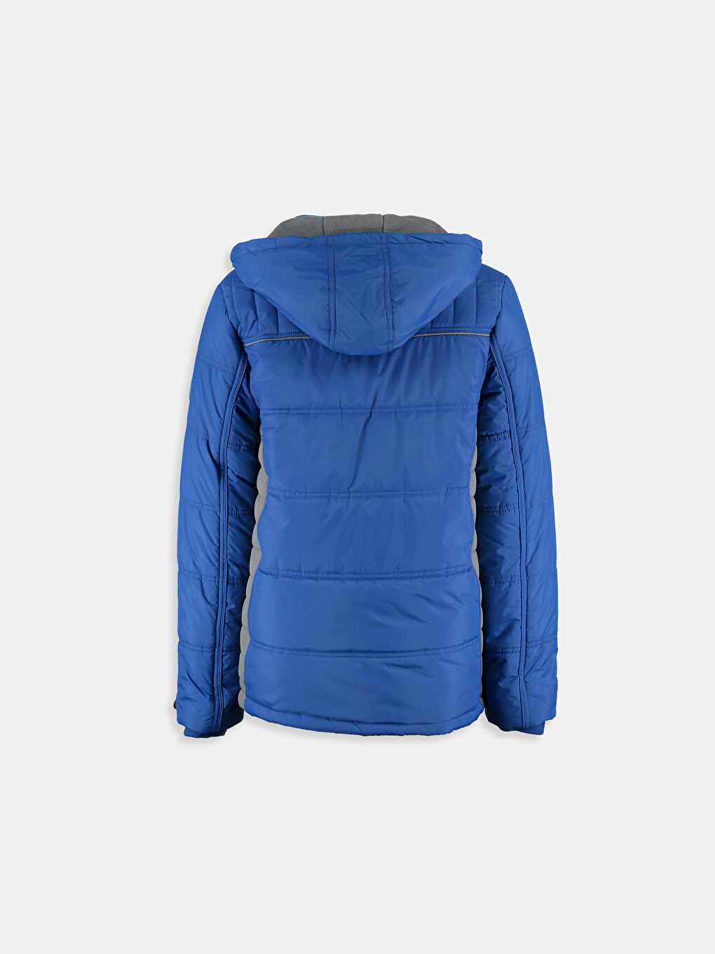 Canlı Mavi Şişme Mont-2