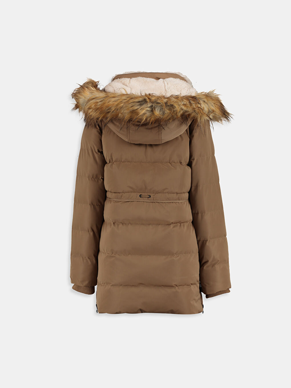 Kahverengi Deve Tüyü Şişme Mont-1