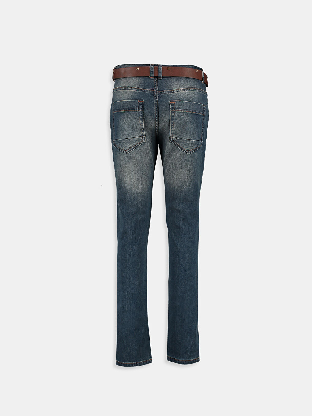 Orta İndigo Rodeo Jean Pantolon-1