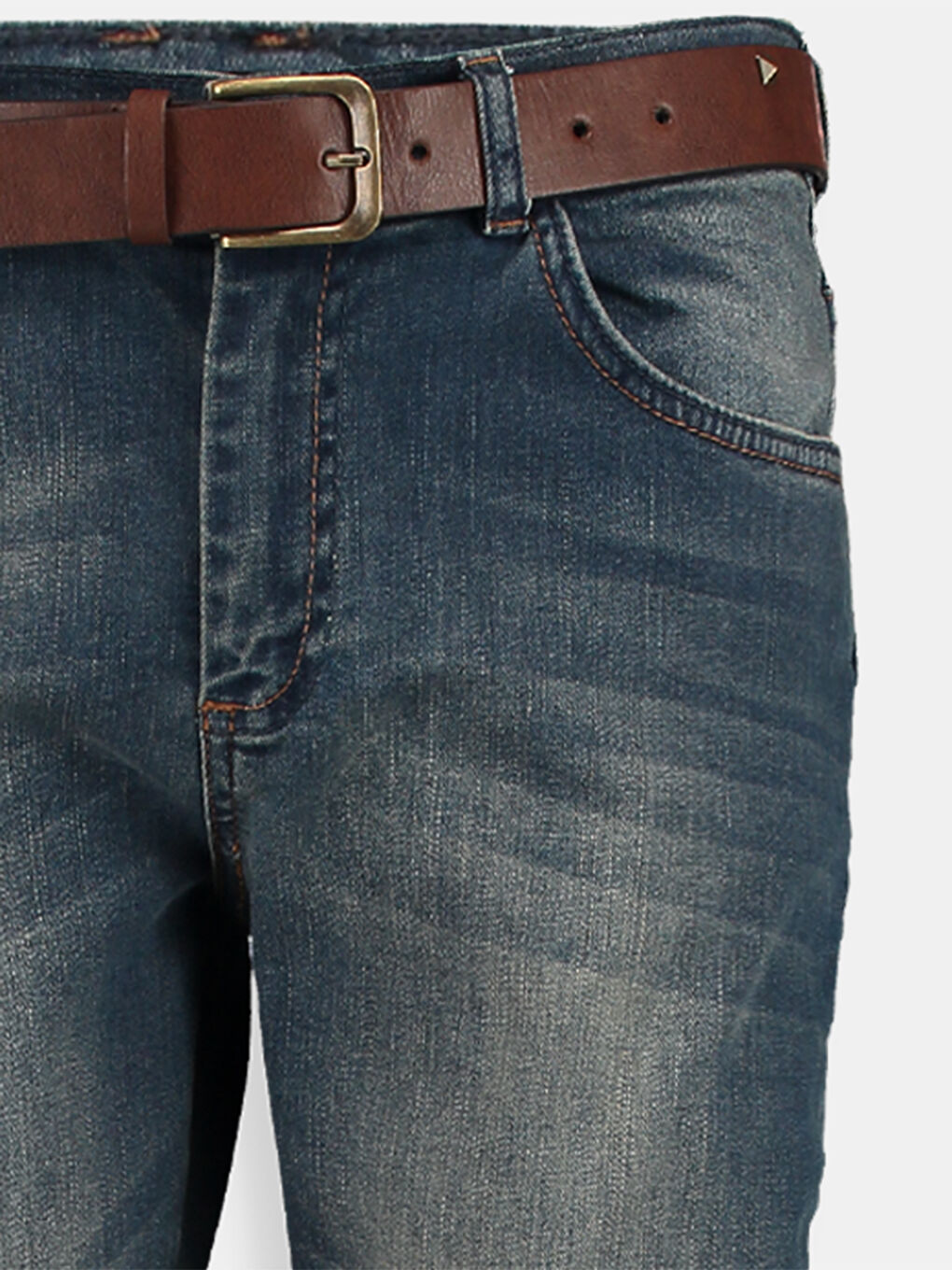 Orta İndigo Rodeo Jean Pantolon-2