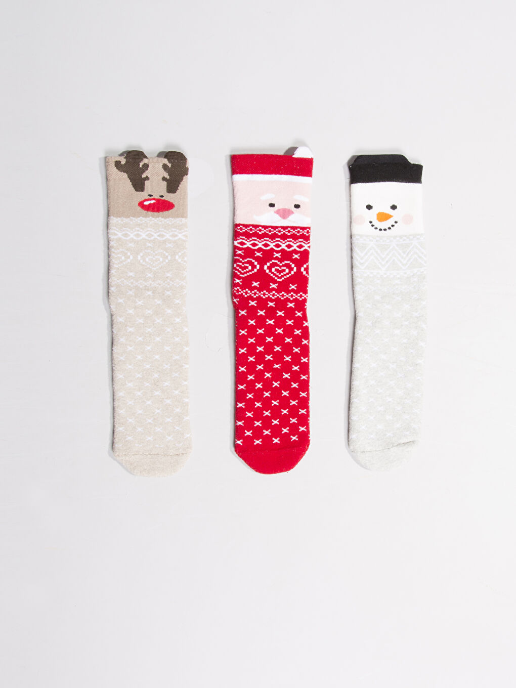 Karışık Renk İpliği Boyalı Soket Çorap