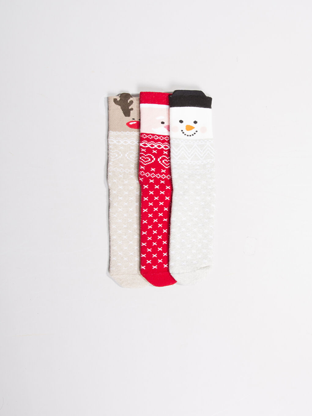 Karışık Renk İpliği Boyalı Soket Çorap-1