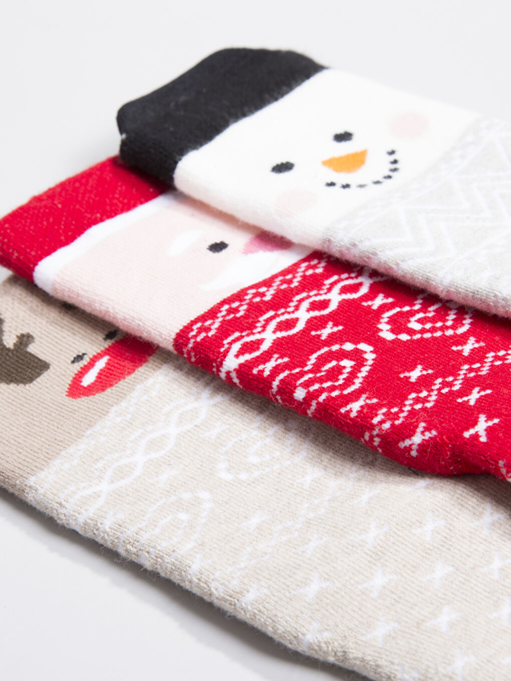 Karışık Renk İpliği Boyalı Soket Çorap-2