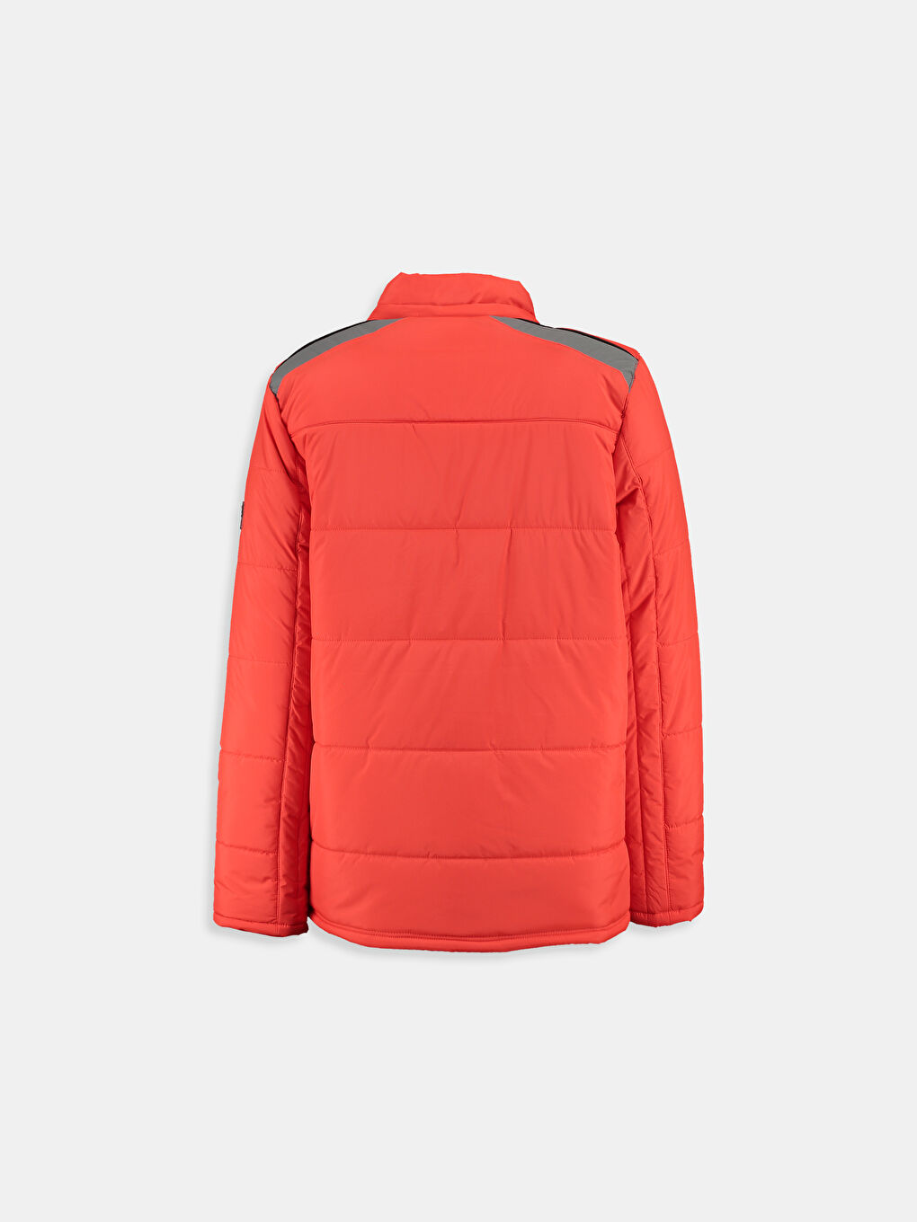 Kırmızı Nar Çiçeği Şişme Mont-1