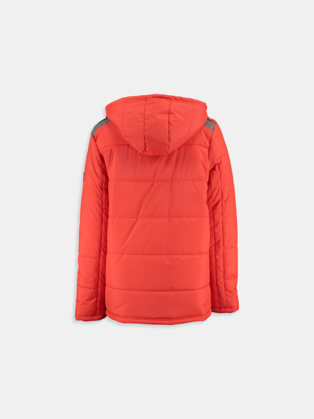 Kırmızı Nar Çiçeği Şişme Mont-2