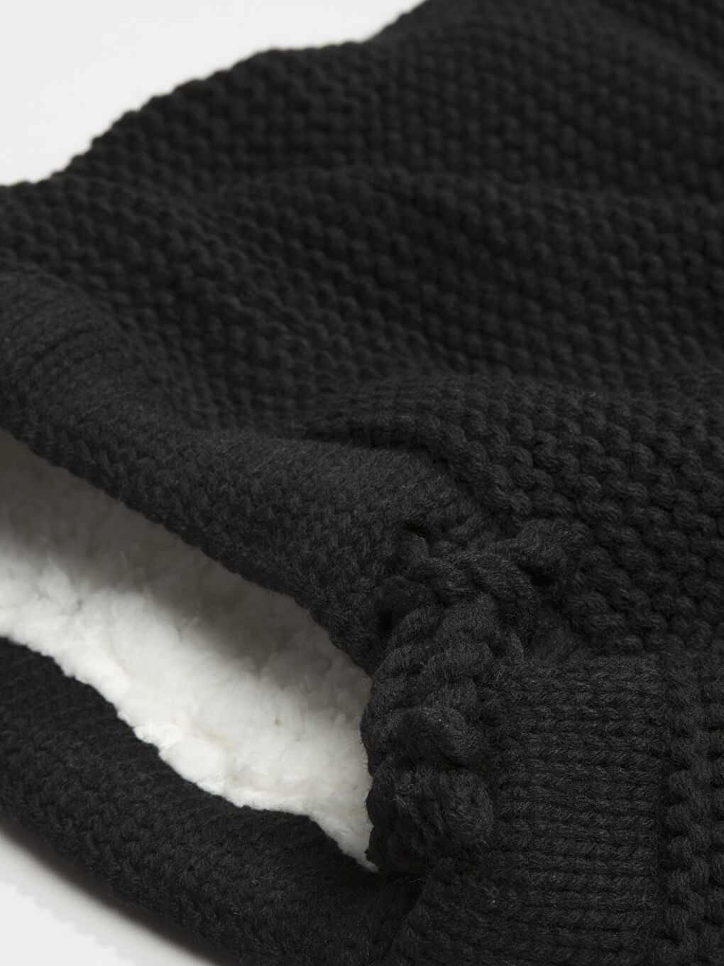 Унисекс Черный Шарф-труба-1