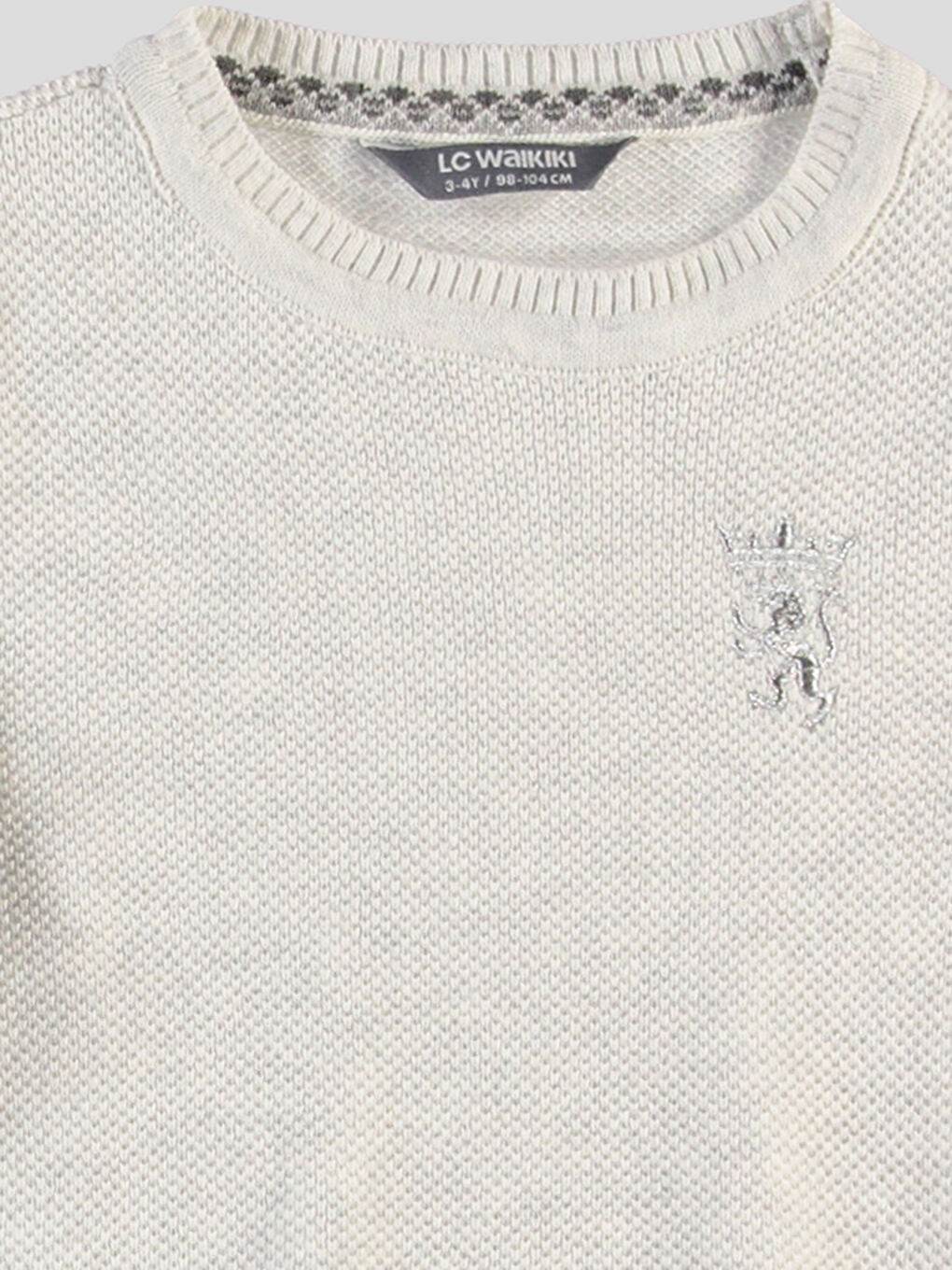 Unisex WHITE Sweater-1