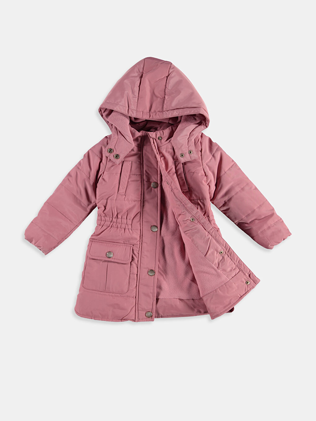 Mädchen ROSA Mantel-1