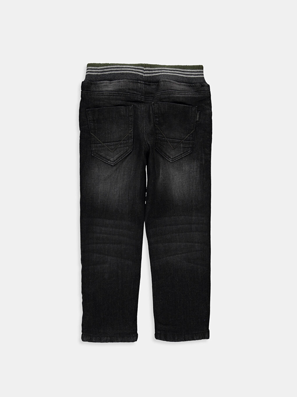 Siyah Rodeo Jean Pantolon-1