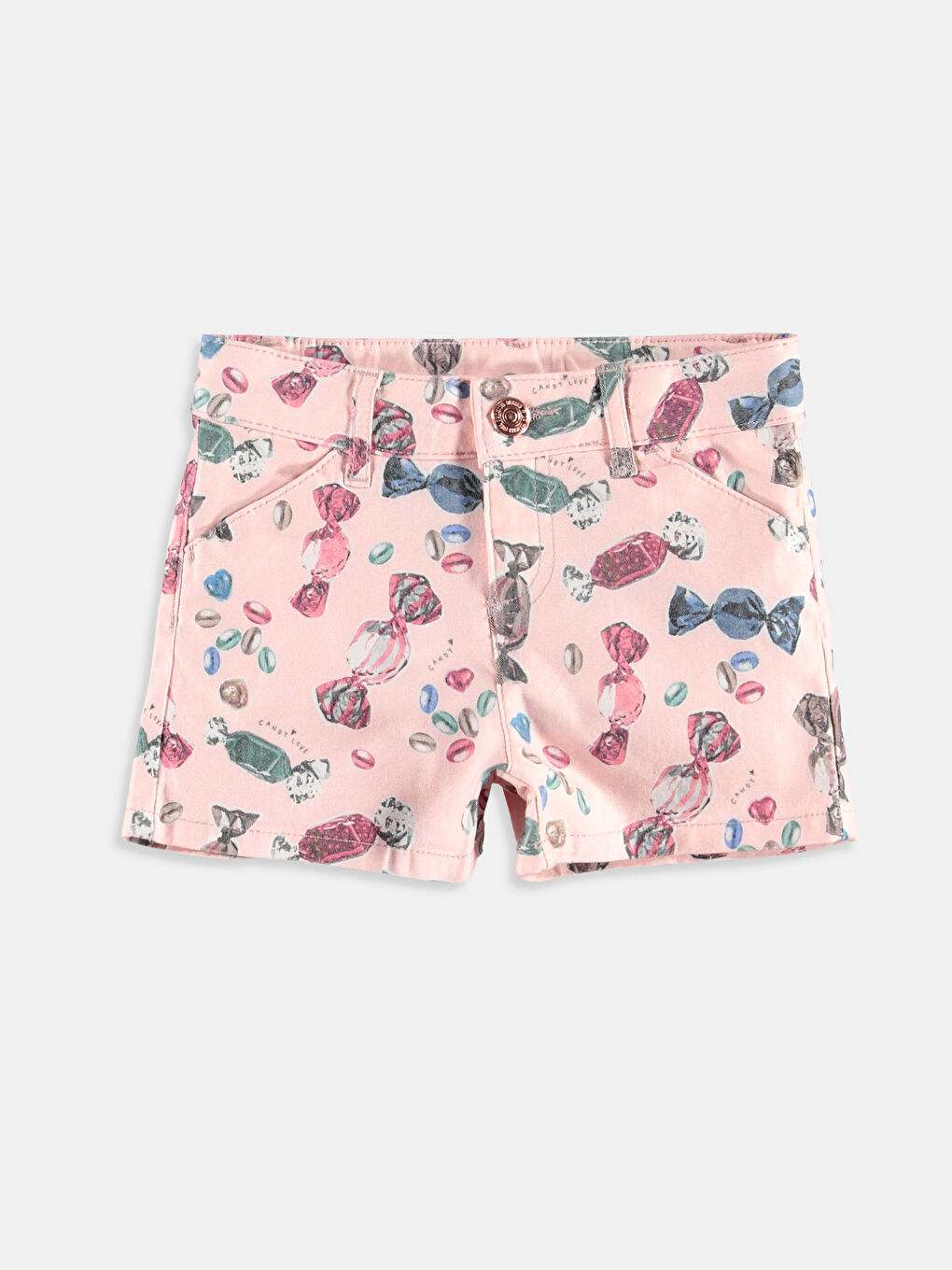 Pembe Baskılı Şort