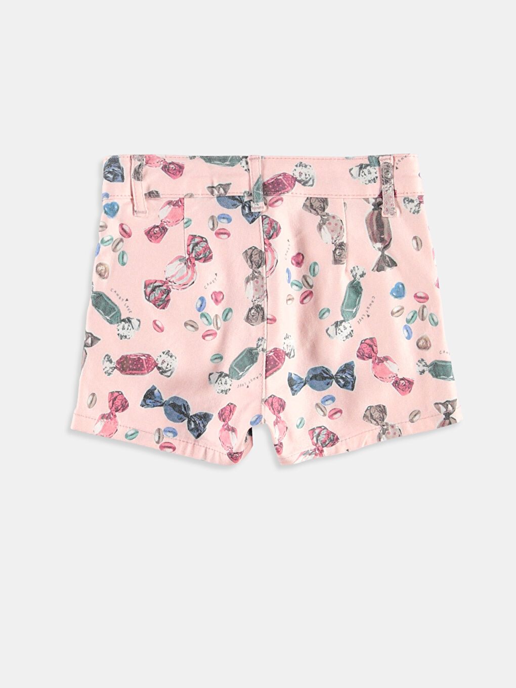 Pembe Baskılı Şort-1