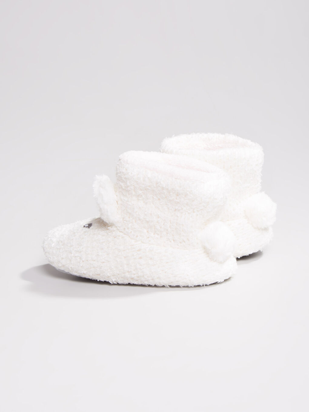 Girl WHITE Slipper Boots-2