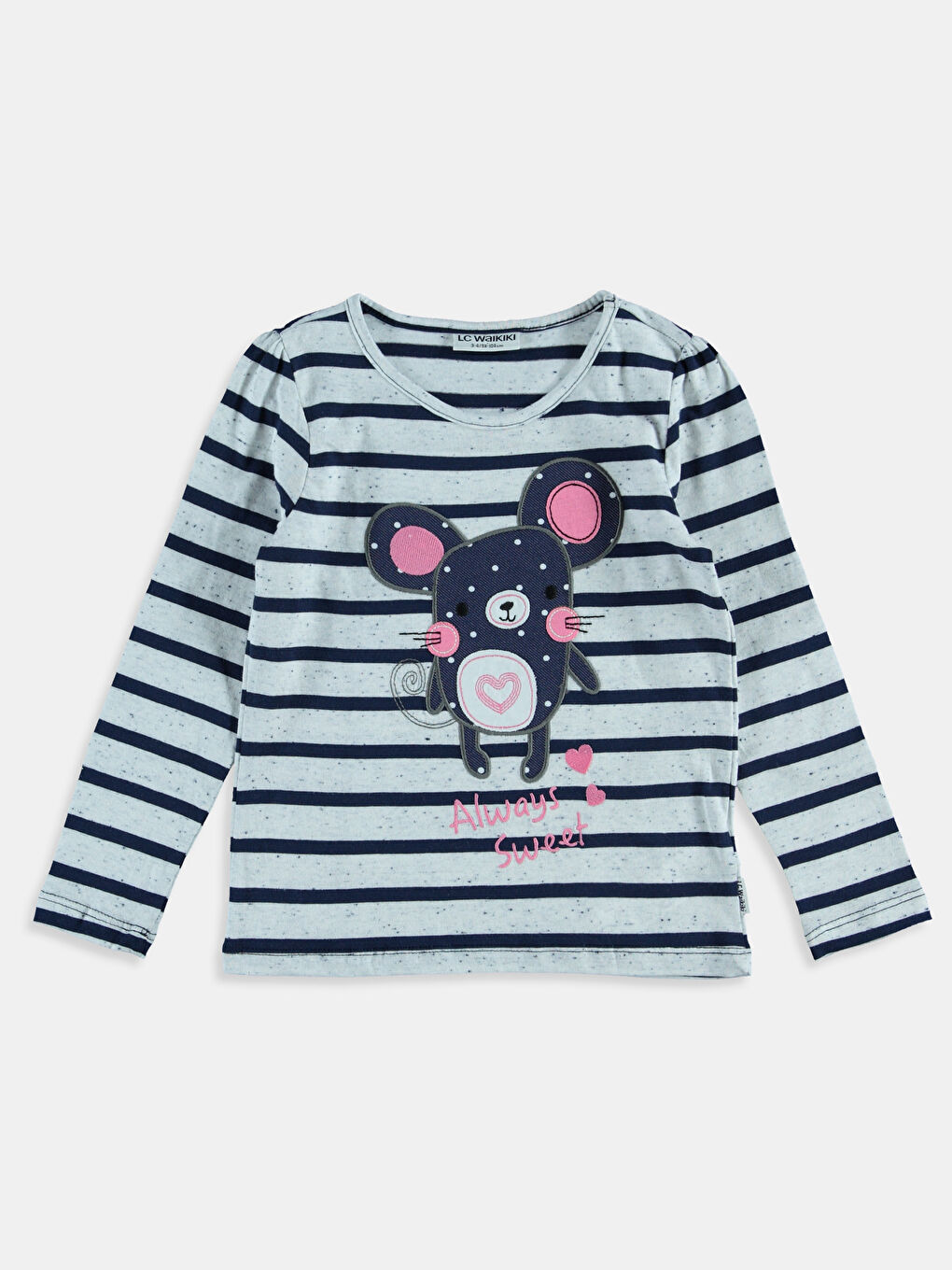 Lacivert Baskılı Tişört