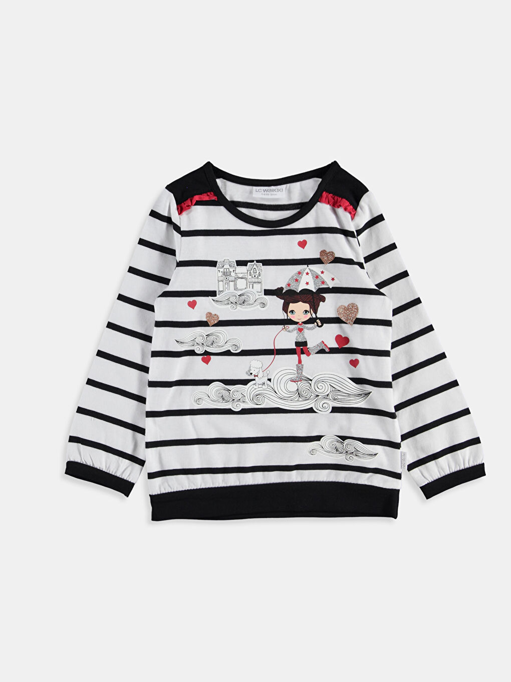 Siyah Çizgili Tişört