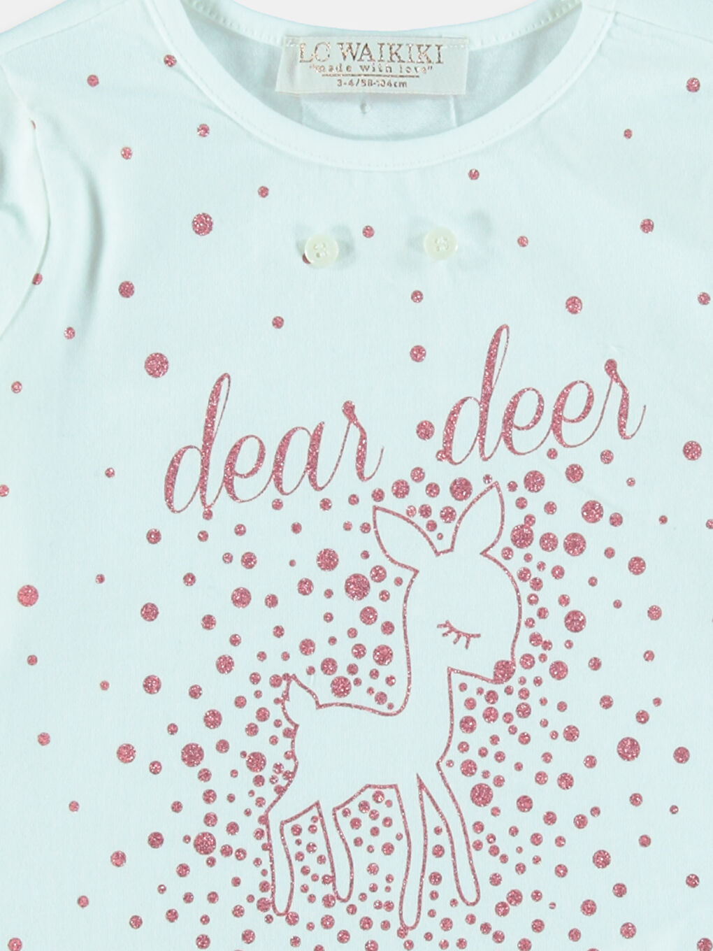 Ekru Krem Rengi Tişört-2