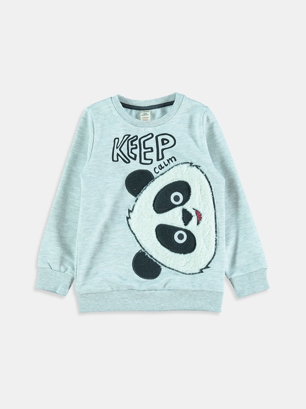 Siyah-Açık Lacivert-Pembe Sweatshirt