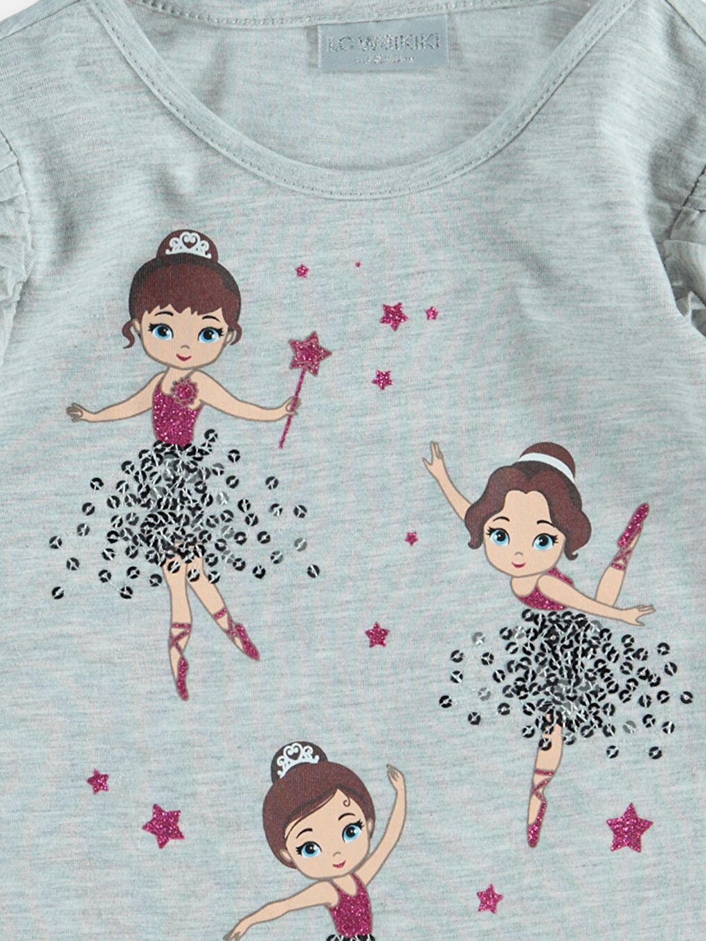 Gri Melanj Tişört-1