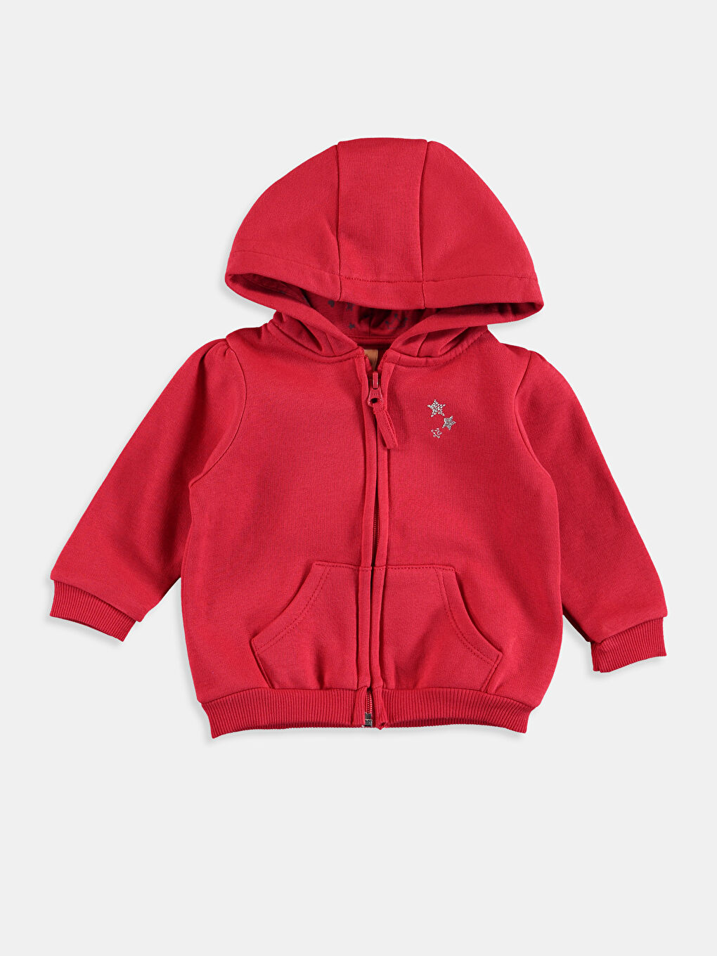 Baby Girl RED Zip-Up Sweatshirt