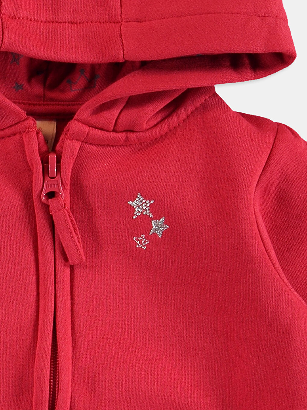 Baby Girl RED Zip-Up Sweatshirt-1