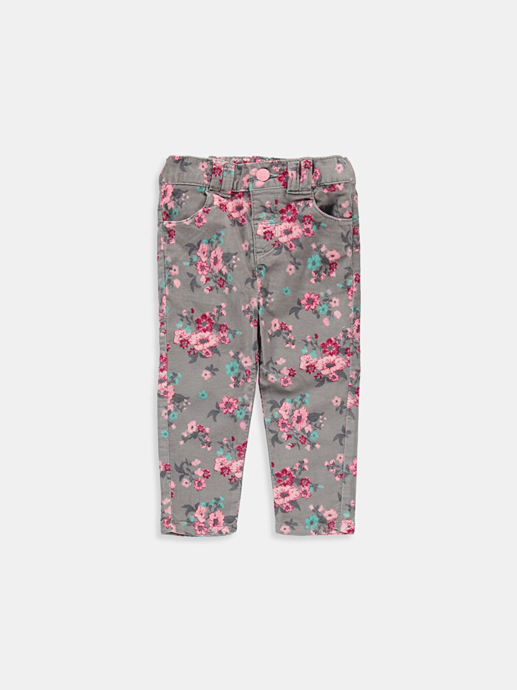 Gri Baskılı Pantolon