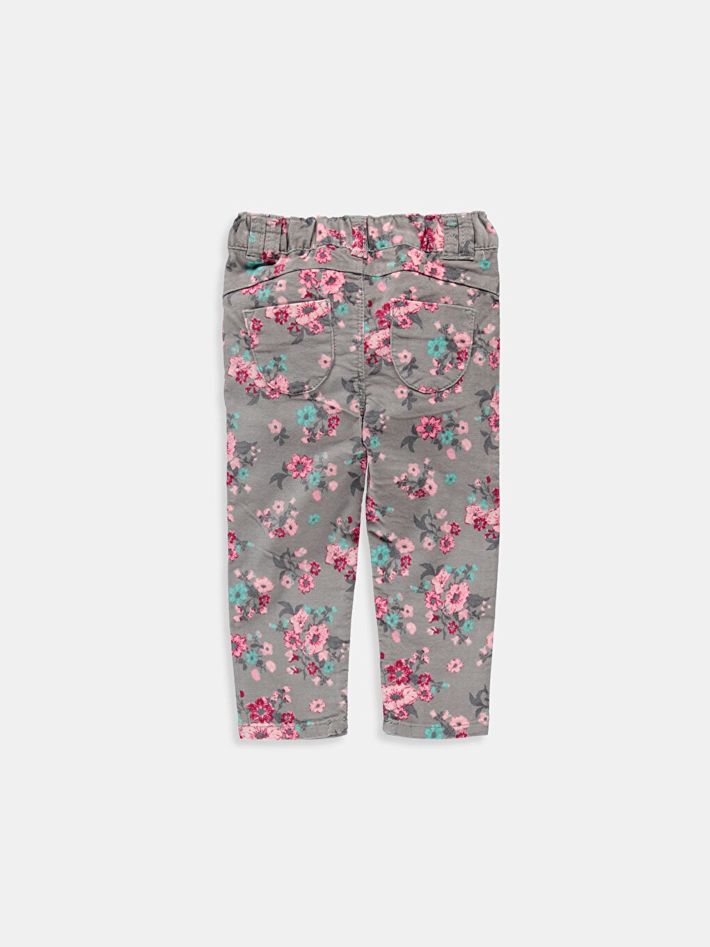 Gri Baskılı Pantolon-1