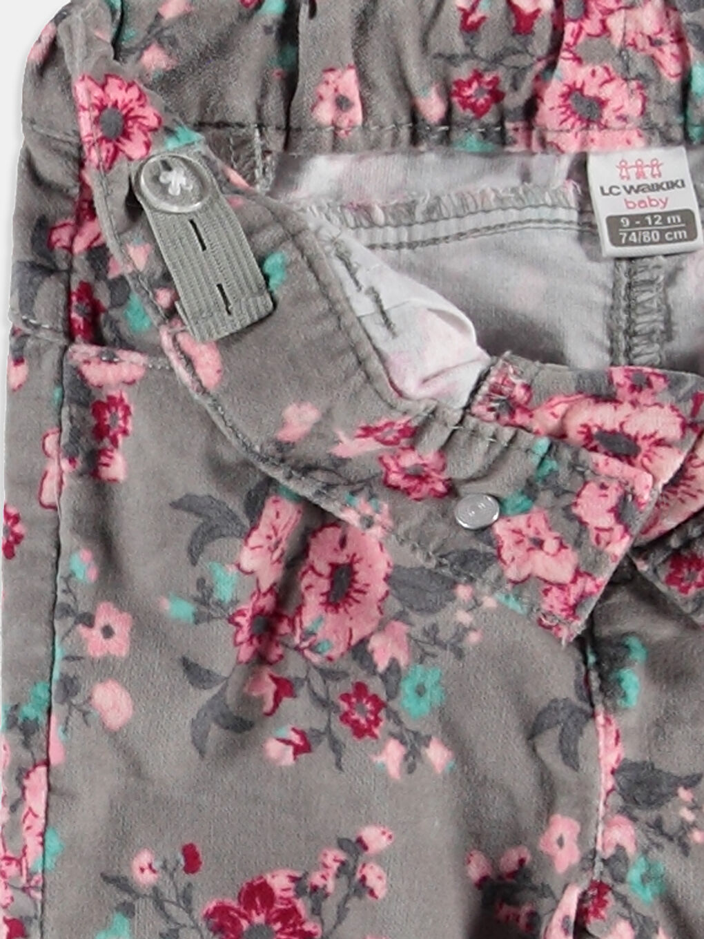 Gri Baskılı Pantolon-2