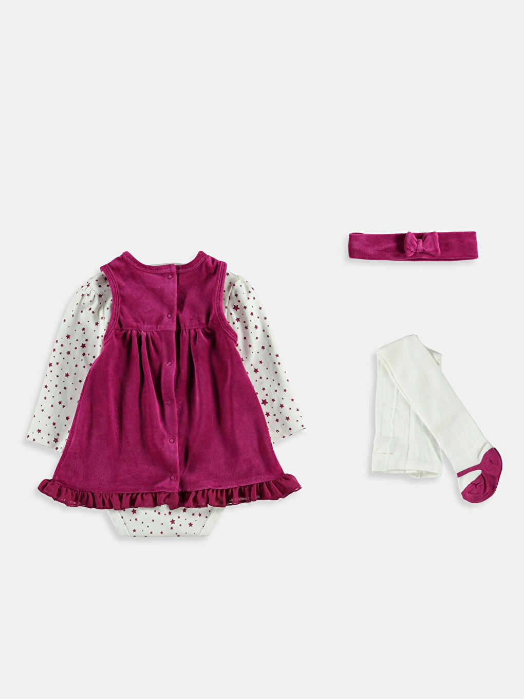 Ekru Baskılı Elbise-1