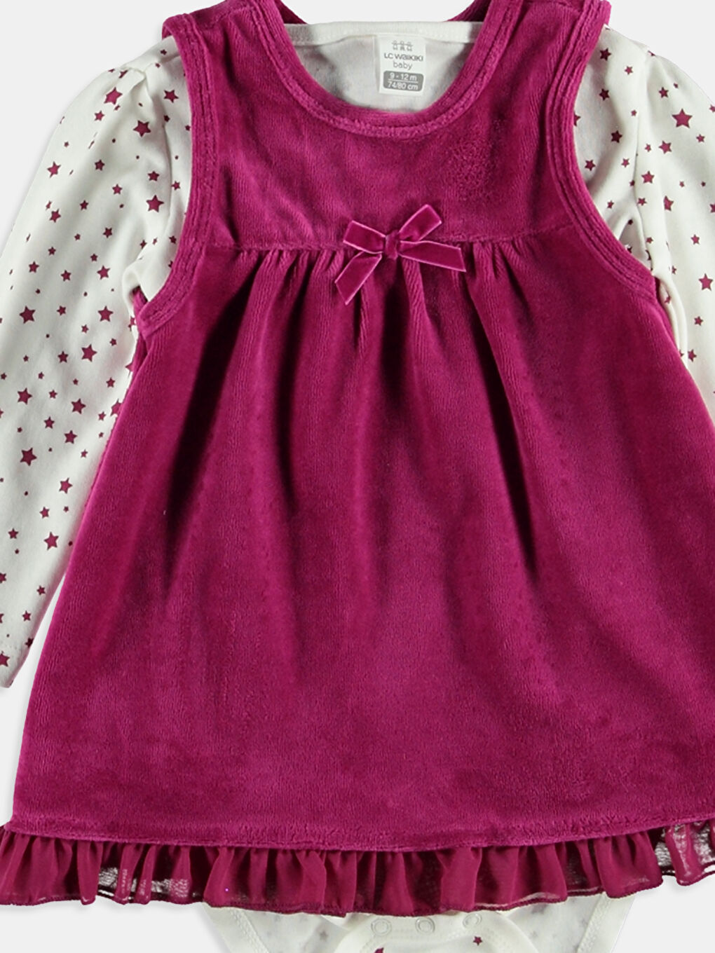 Ekru Baskılı Elbise-3