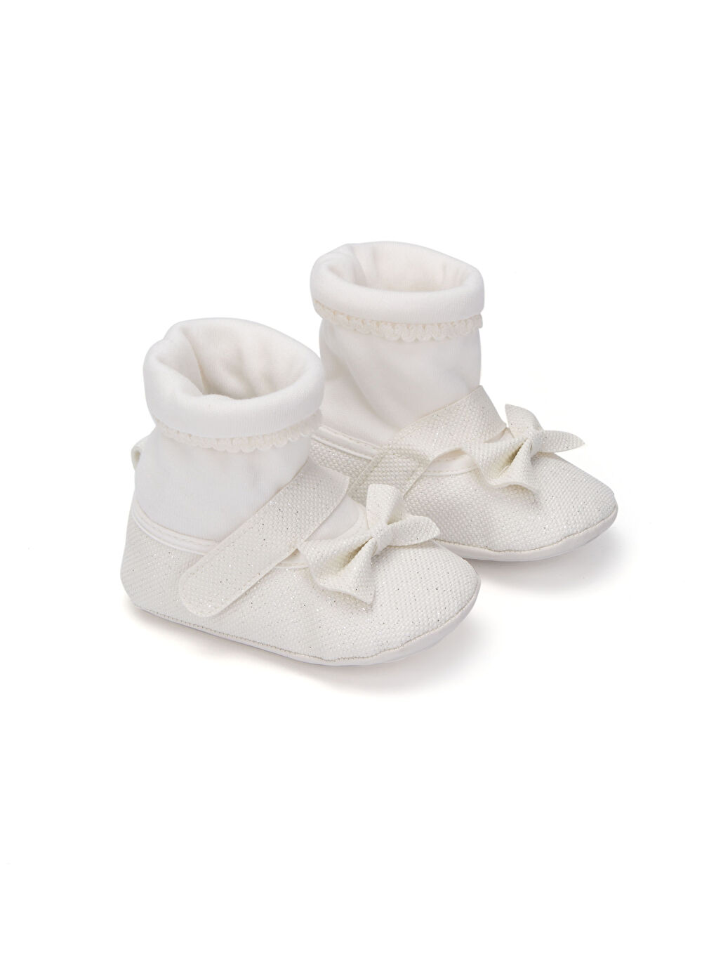 Baby-Mädchen WEISS Kinderwagen-Schuhe