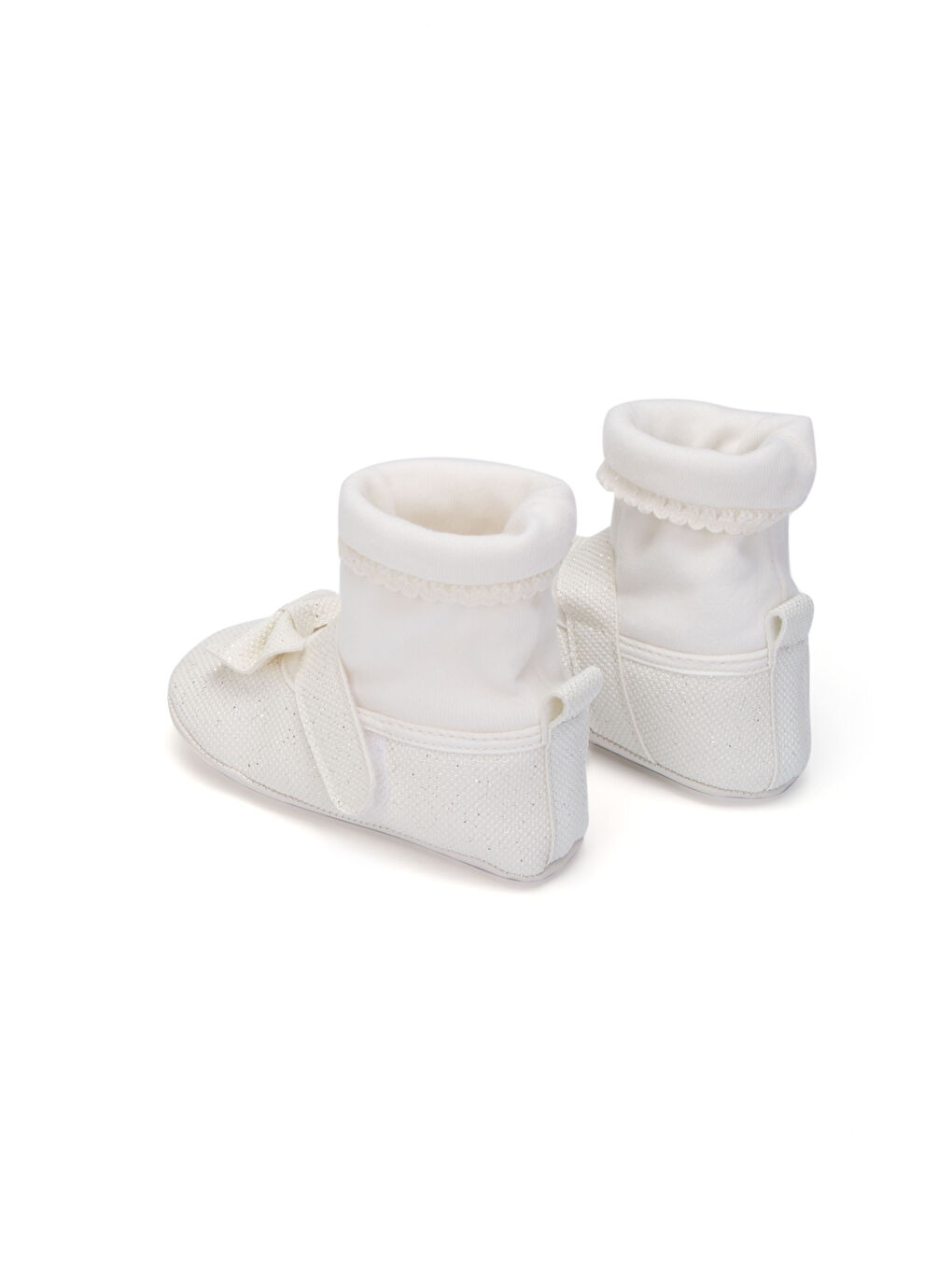 Baby-Mädchen WEISS Kinderwagen-Schuhe-3