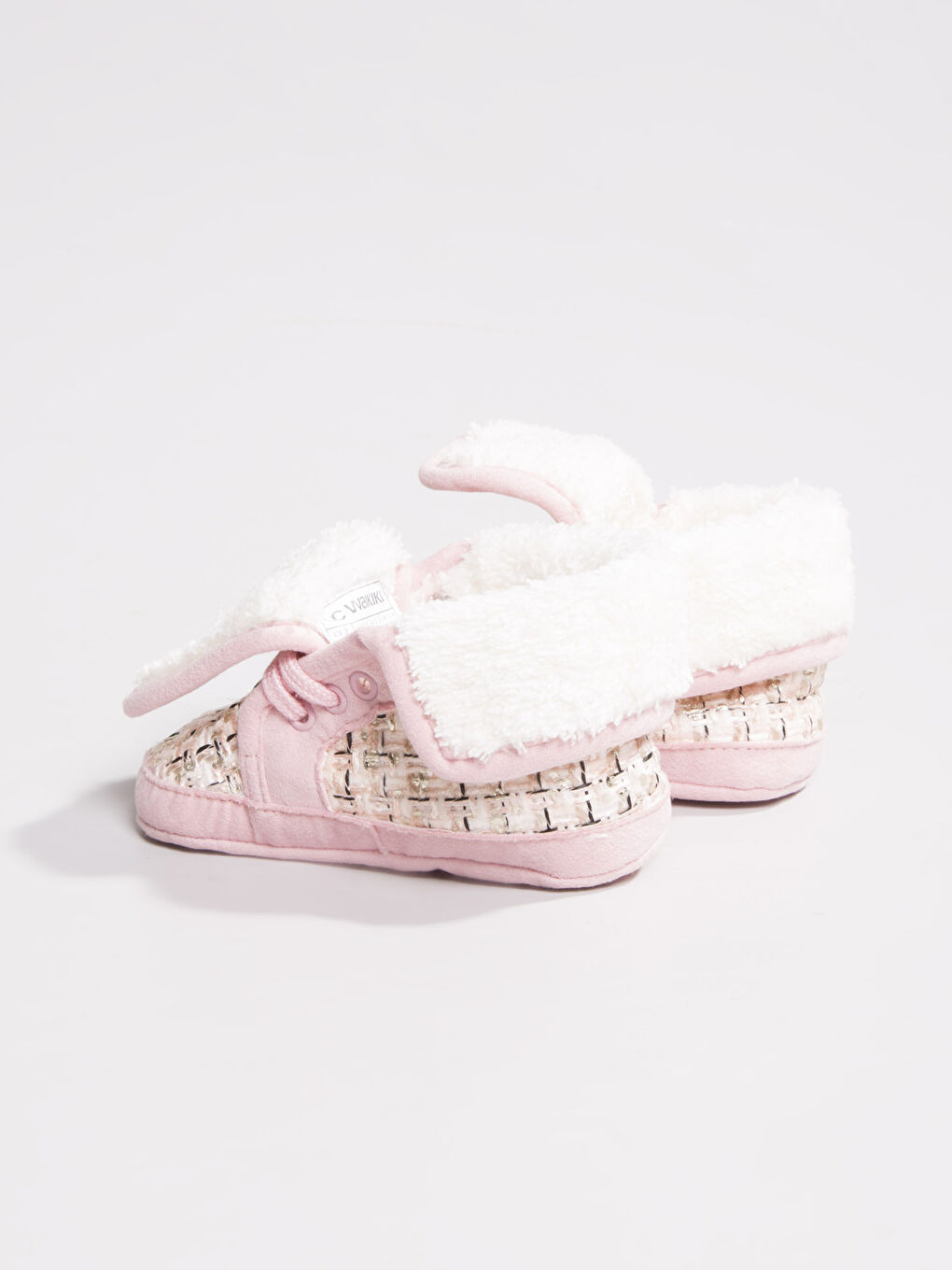 أحذية عربة أطفال وردي طفلة-2