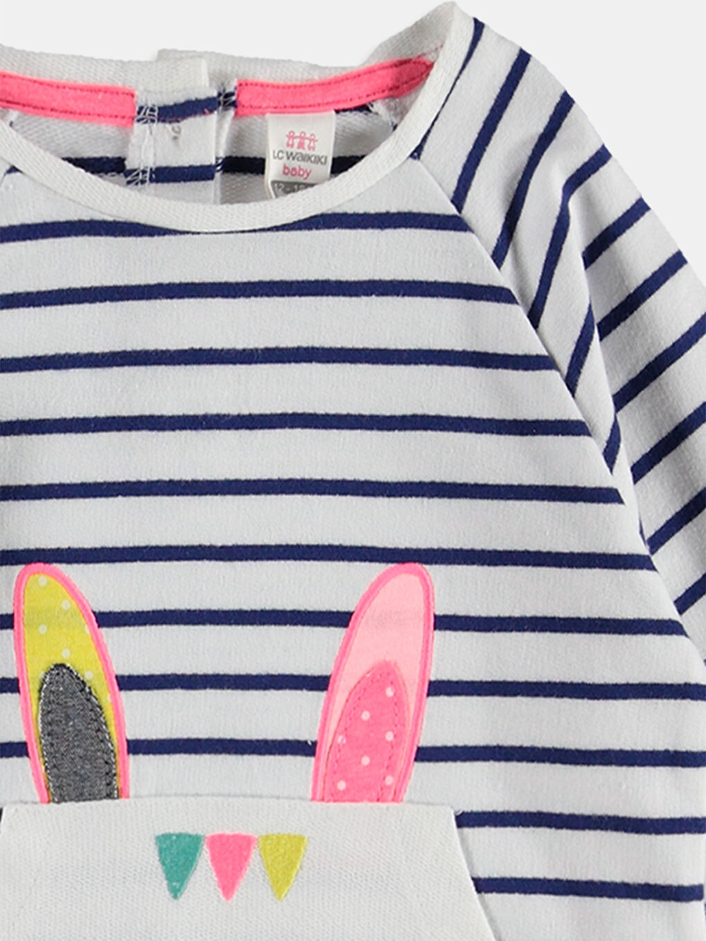 Lacivert Çizgili Sweatshirt-1