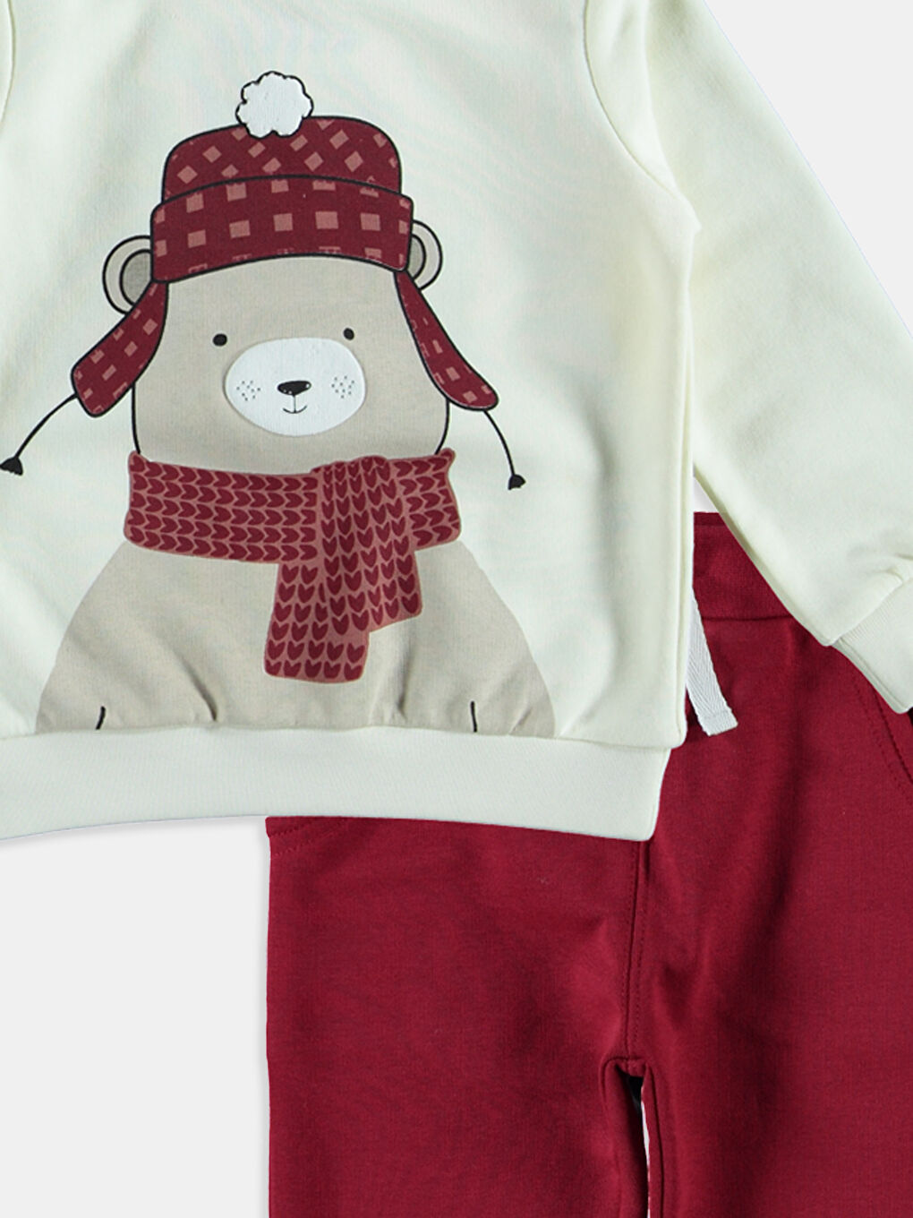 LCW baby Unisex BORDEAUX Set -6K5612Z1-JCB