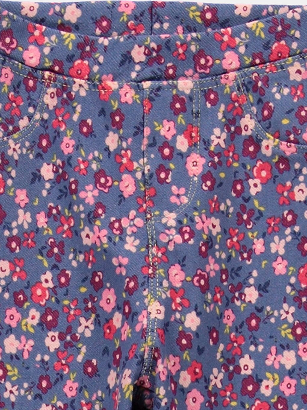 Mavi Baskılı Tayt-1