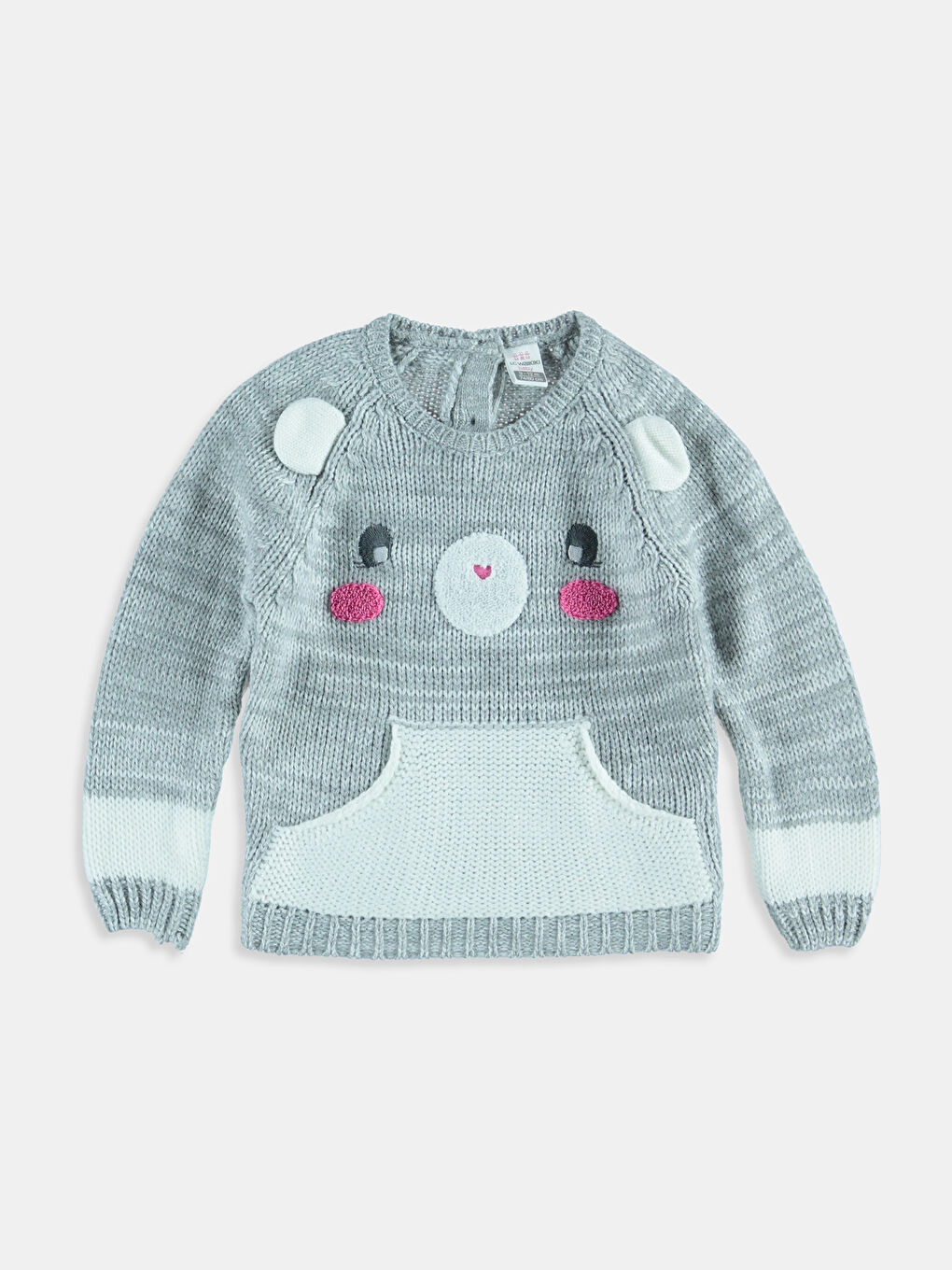 Малышки девочки Серый Свитер