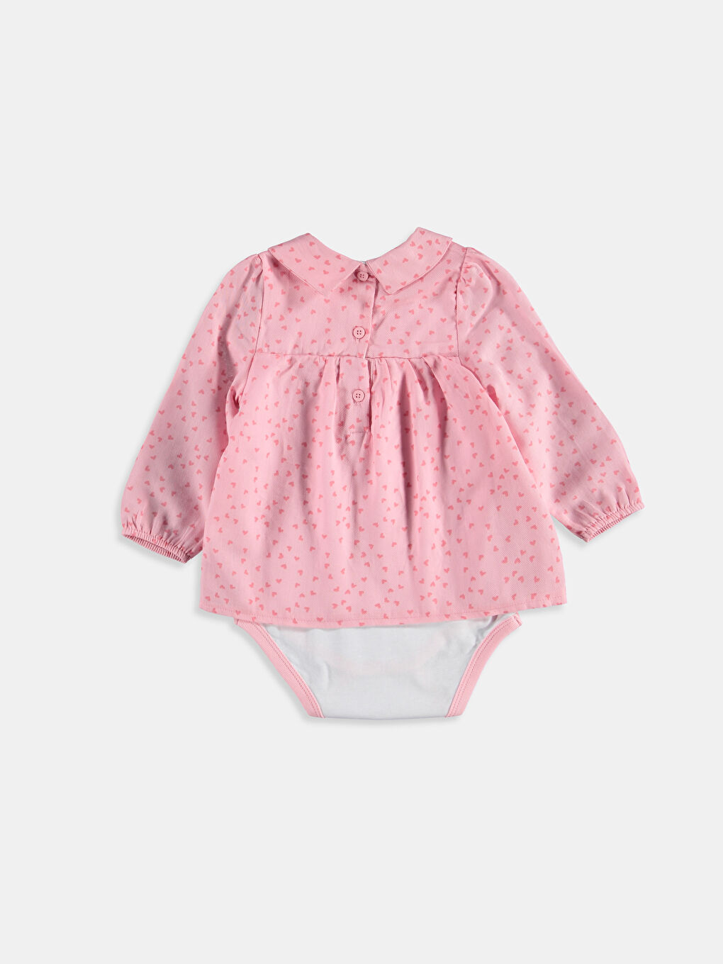 Pembe Baskılı Tişört-1