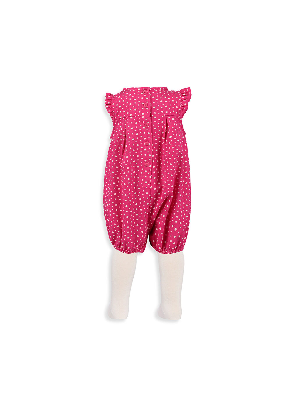 Pembe Baskılı Salopet-1