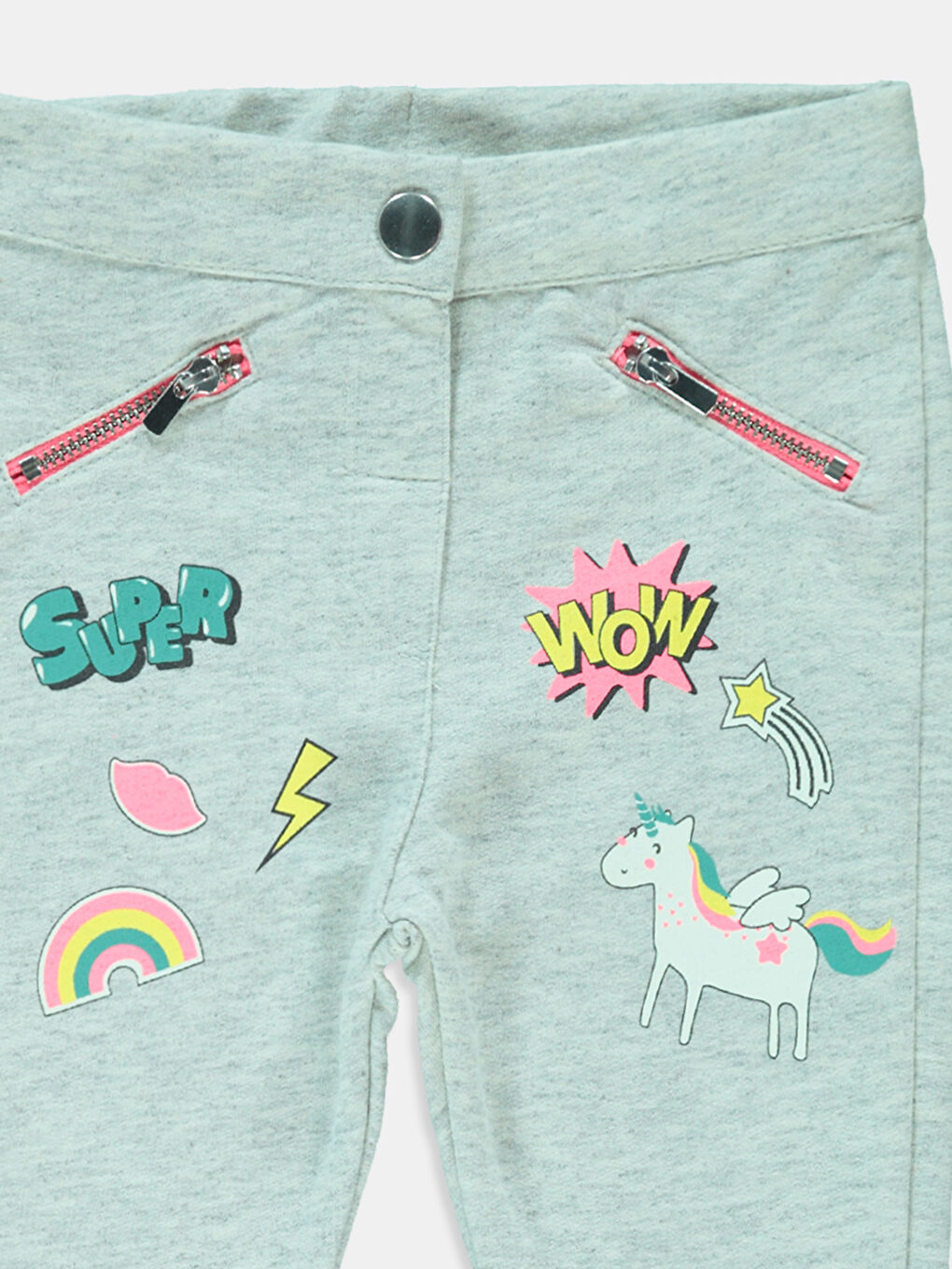 Baby Girl GREY Sweatpants-2