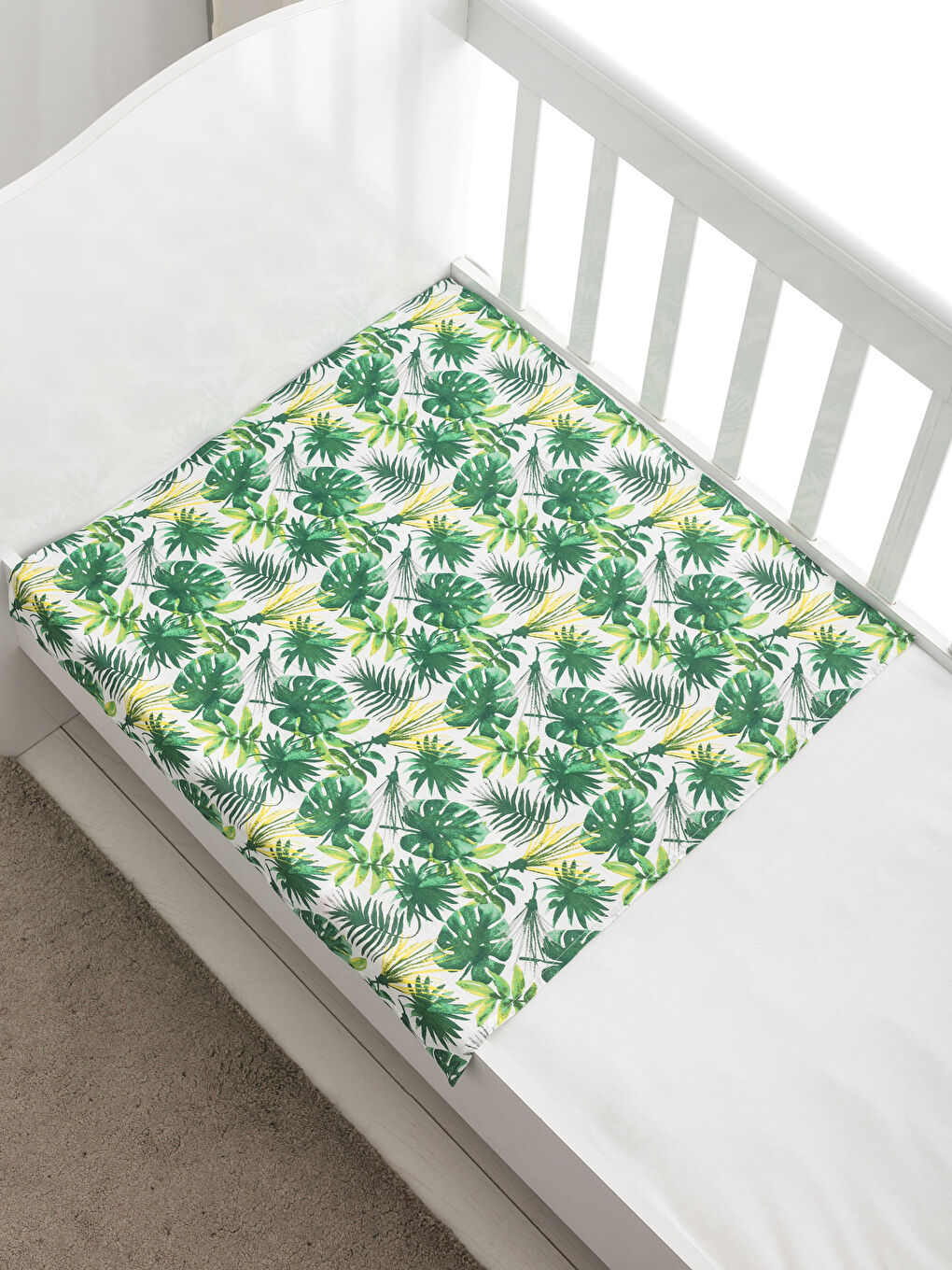 Couverture mousseline en coton imprimée pour bébé fille-1