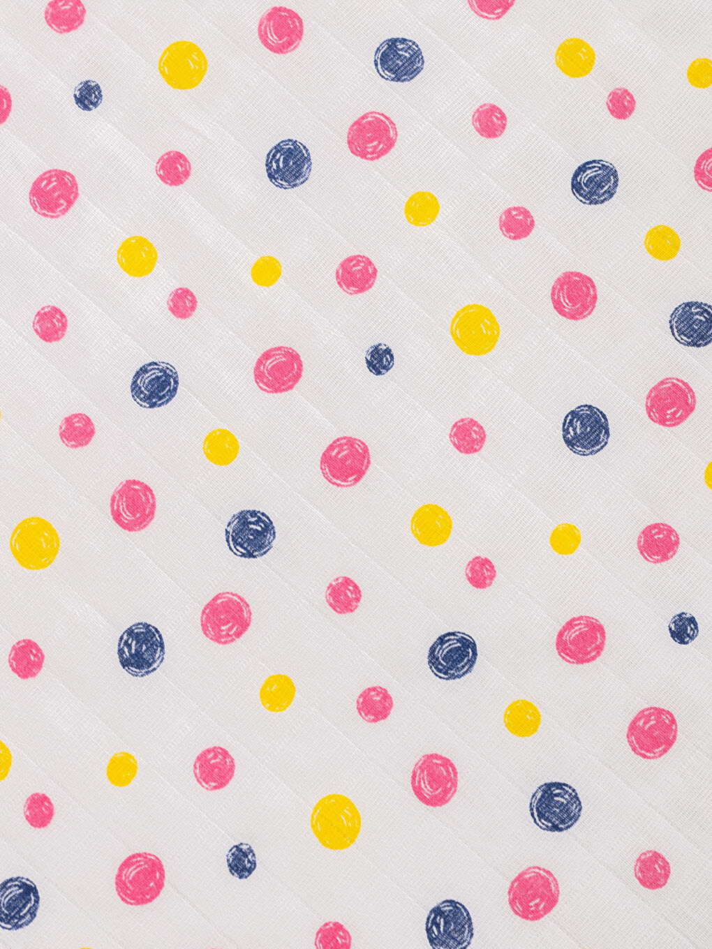 Beyaz Kız Bebek Puantiyeli Müslin Battaniye-2