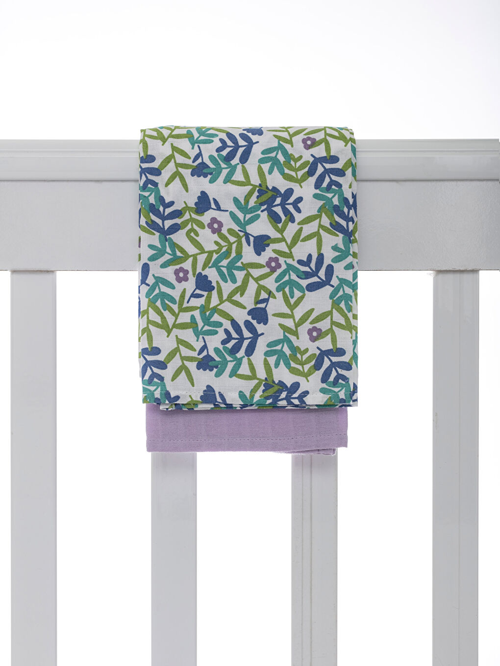 Lot de 2 Carrés en Mousseline pour Bébé Fille