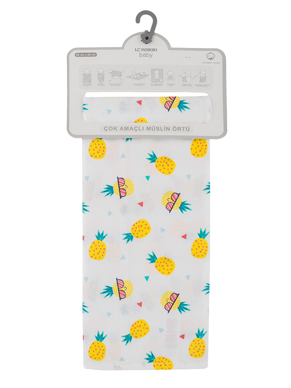 Baby Boy’s Figured Muslin Blanket-3